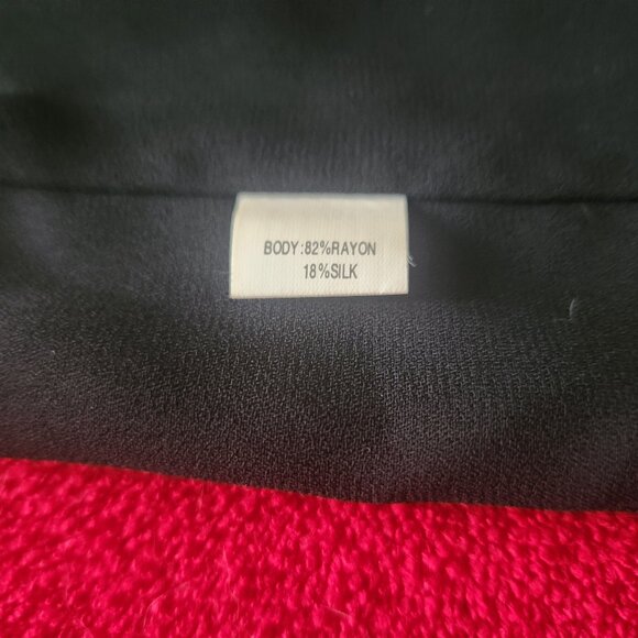 PATRICIA MOSS women's skirt. Vintage. Maxi Black velvet Rayon/Silk size 12 KOREA - Picture 6 of 11